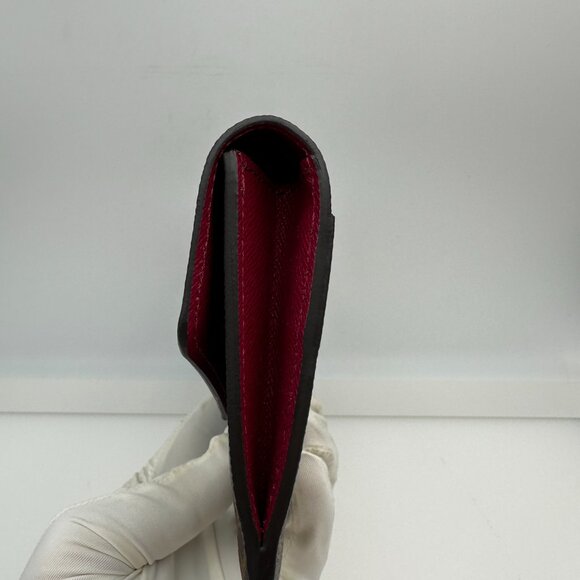 Louis Vuitton Monogram Portefeuille Sarah Wallet with Rose Red Interior - Picture 4 of 9